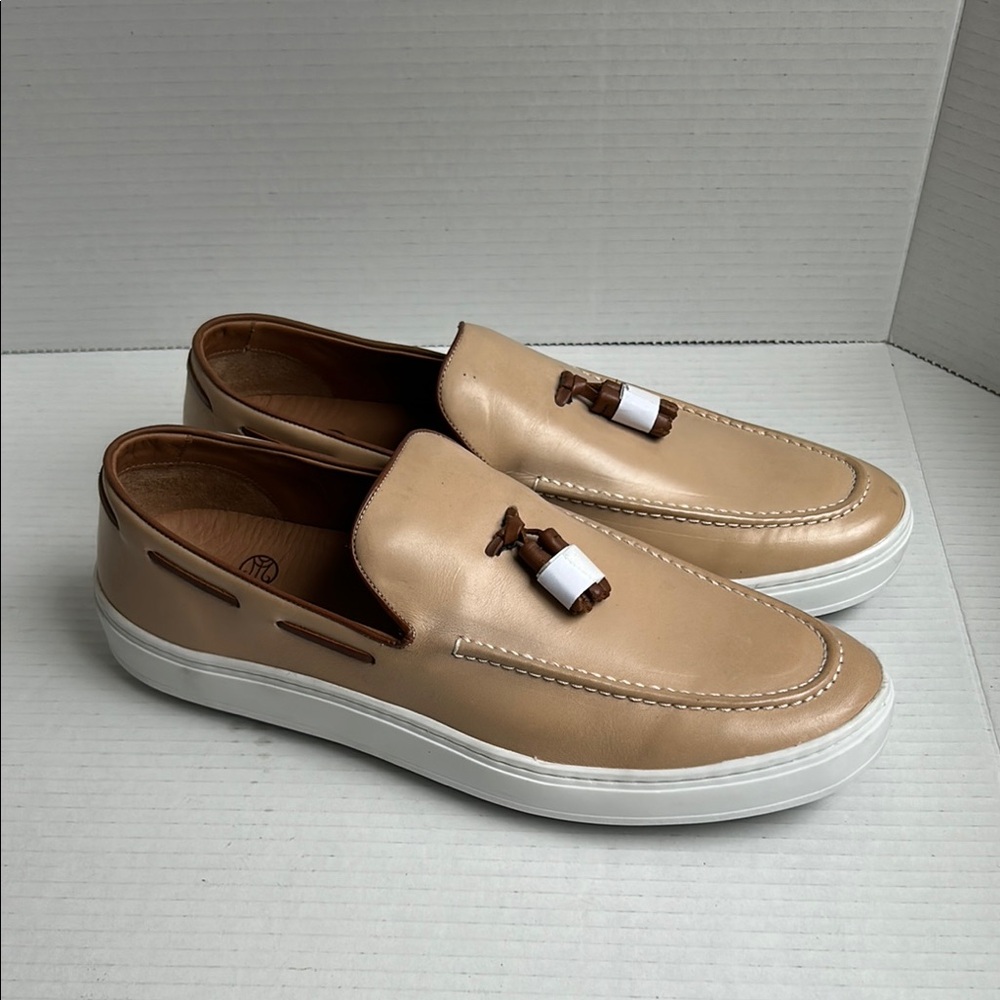 Marc Joseph New York Leather Tassel Loafers Style 658025 Size 10 NEW - Picture 1 of 12